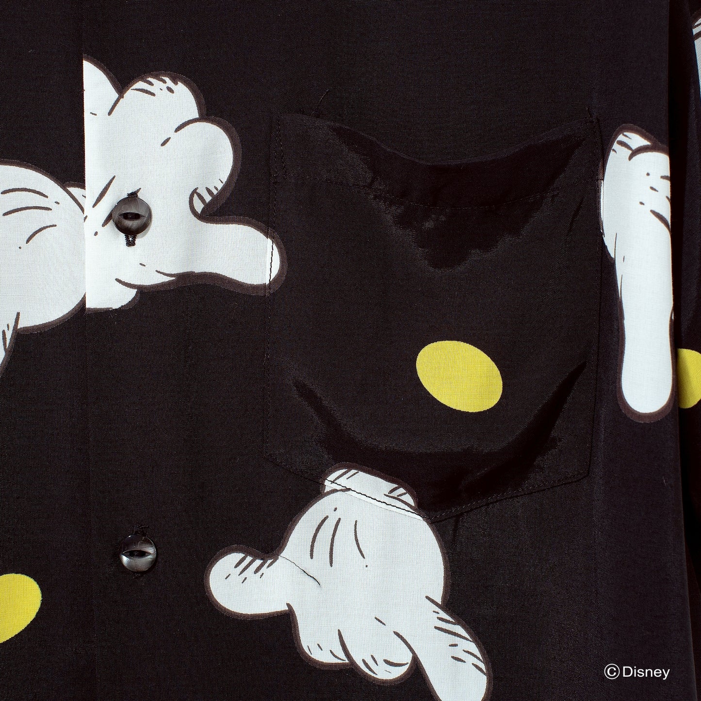 MICKEY MOUSE HAND SIGN Collaboration with Name. BLACK