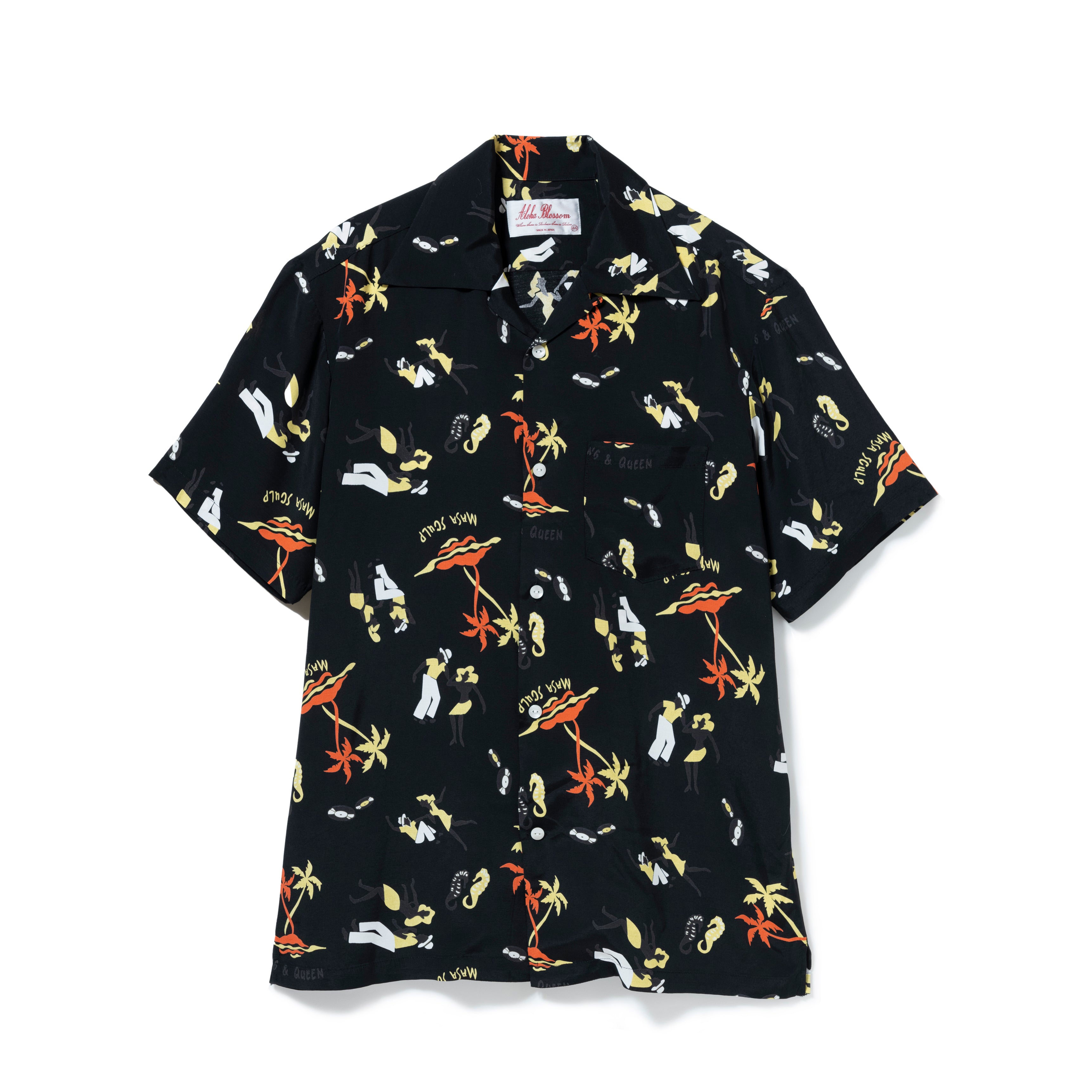 KING & QUEEN SHORT SLEEVE BLACK – Alohablossom