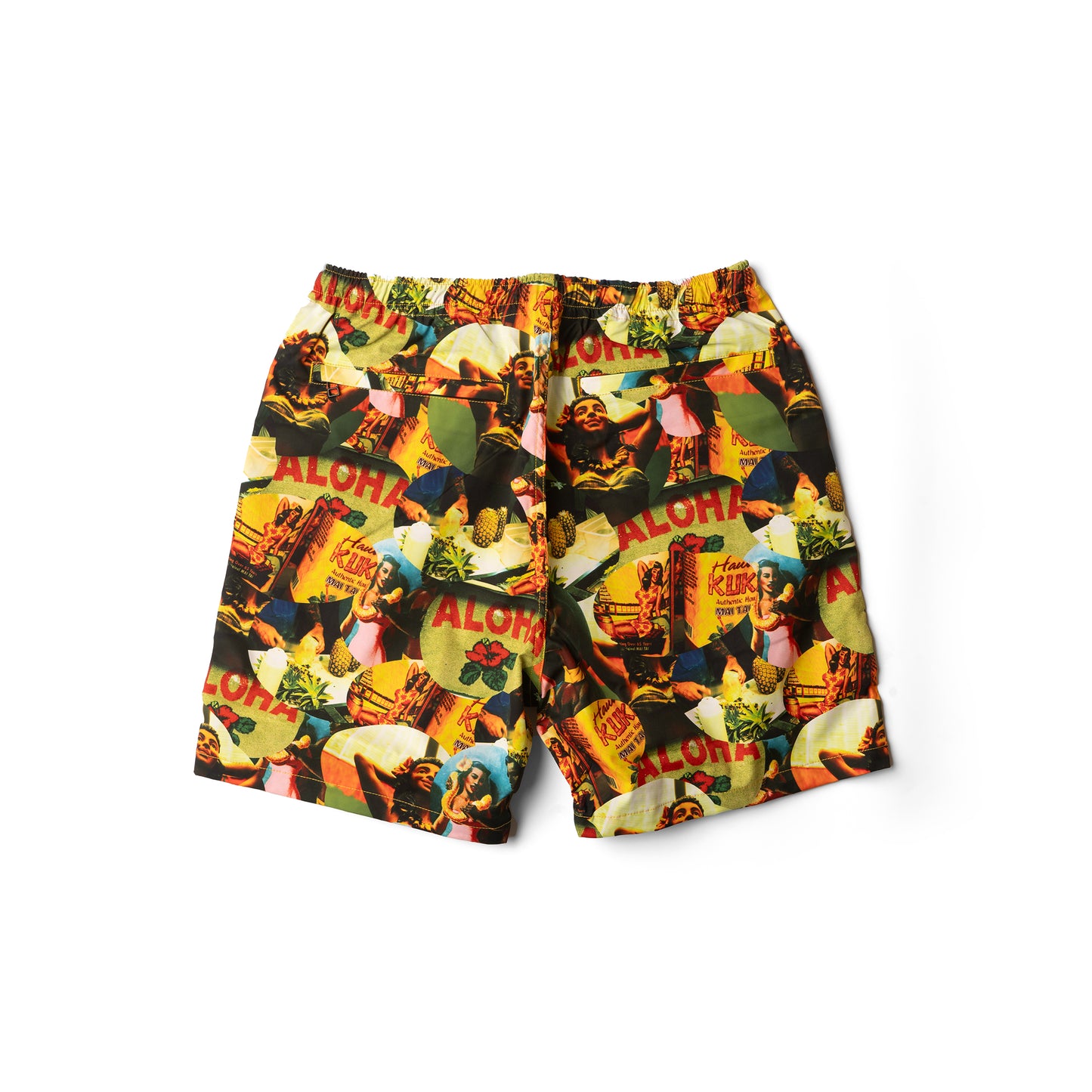 WEZ COLLAGE BEACH SHORTS