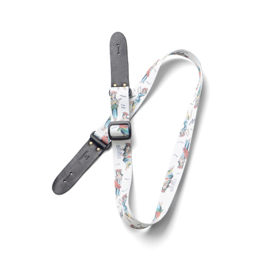 UKULELE GYPSY STRAP WHITE