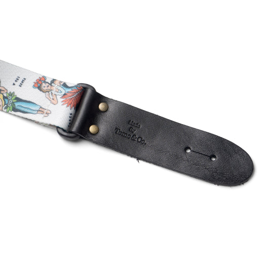 UKULELE GYPSY STRAP WHITE