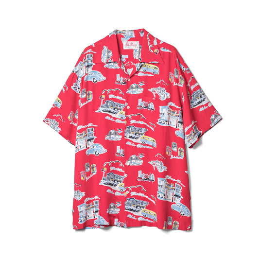 FLAT 4 SHORT SLEEVE POPPY RED(L-54)