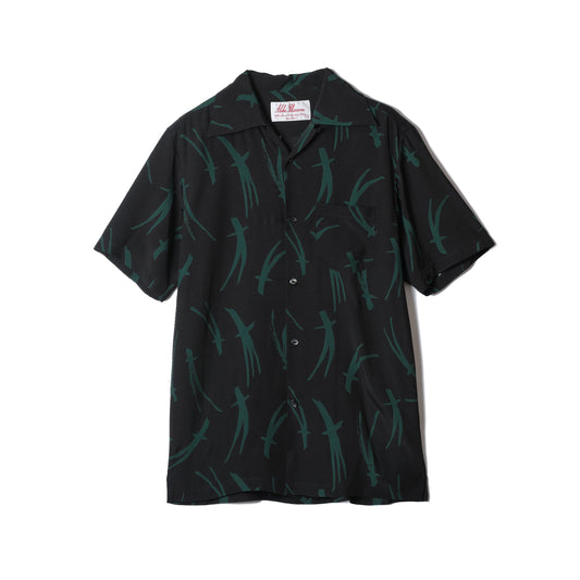 MATSUBA SHORT SLEEVE SHIRTS Collaboration with TRADMAN'S BONSAI BK&GREEN