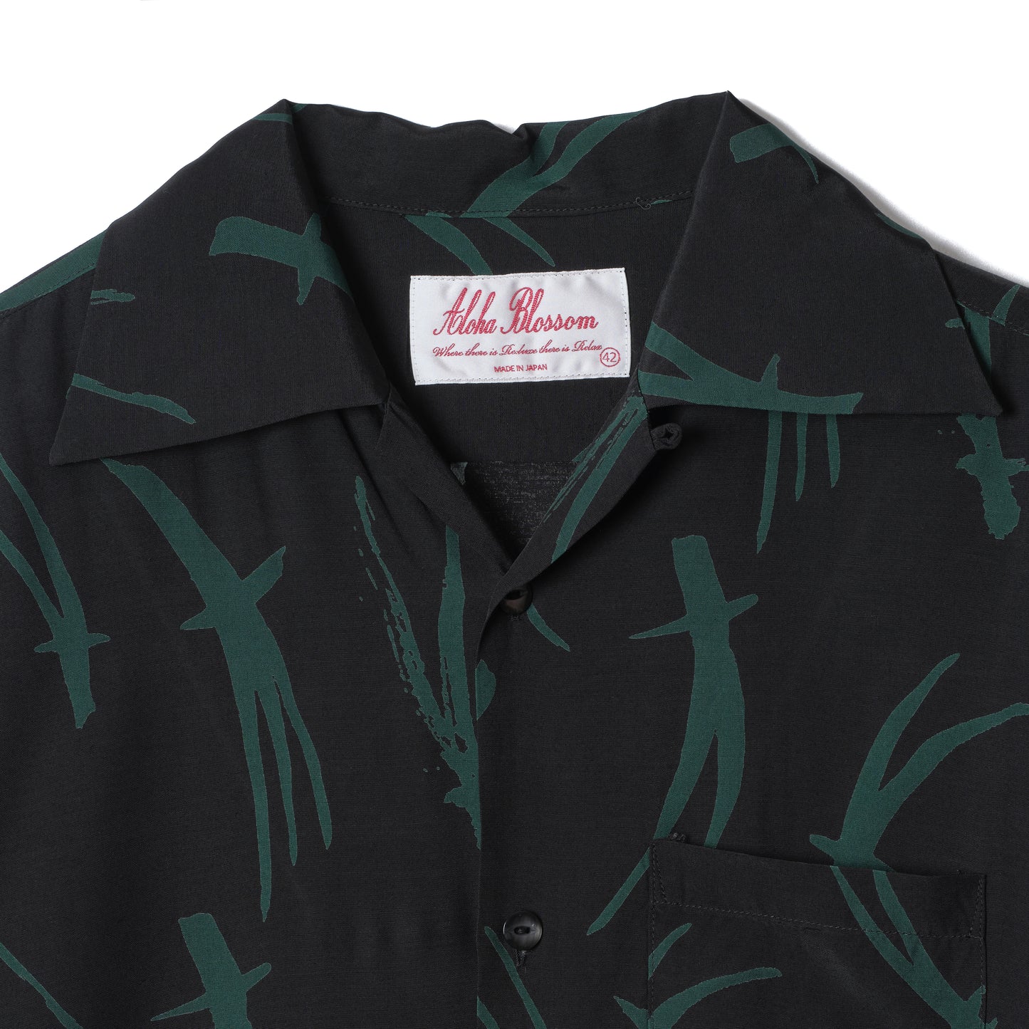 MATSUBA SHORT SLEEVE SHIRTS Collaboration with TRADMAN'S BONSAI BK&GREEN