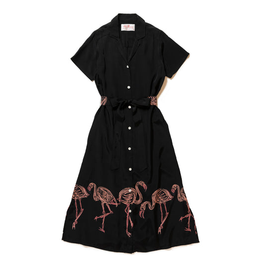 FLAMINGO DRESS BLACKxPINK