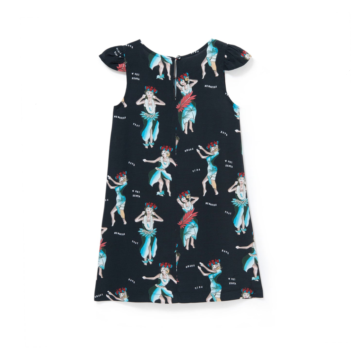 HULA GIRL KIDS ONE PIECE BLACK