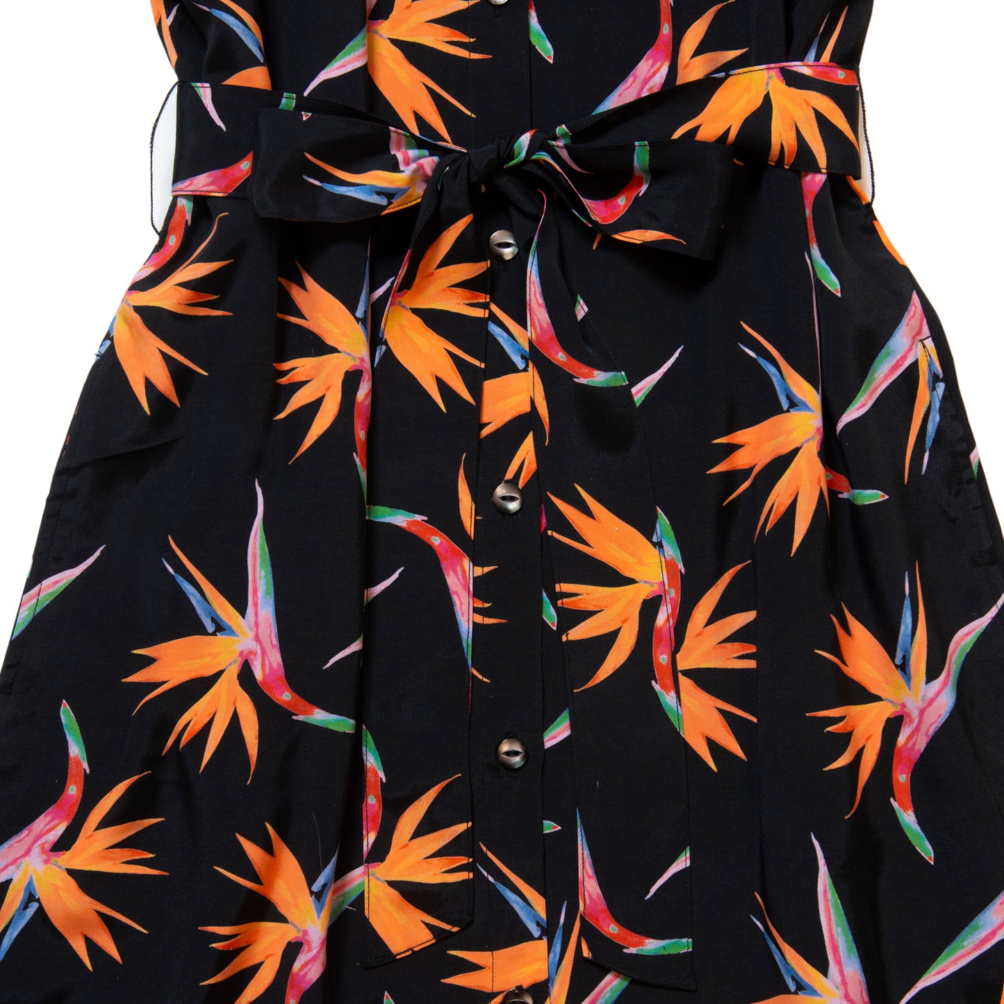 BIRDS OF PARADISE DRESS BLACK