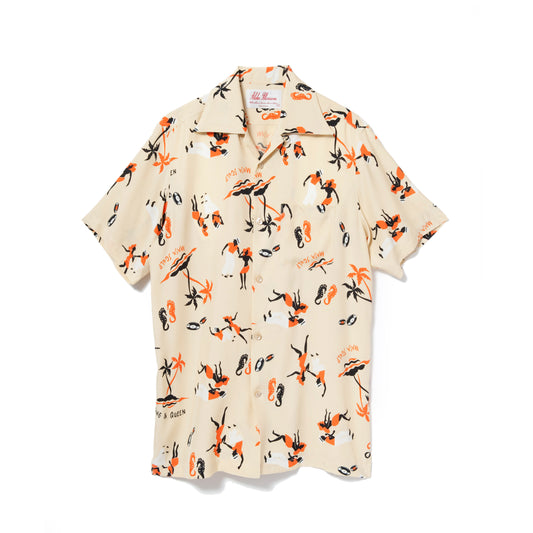 KING & QUEEN SHORT SLEEVE BEIGE