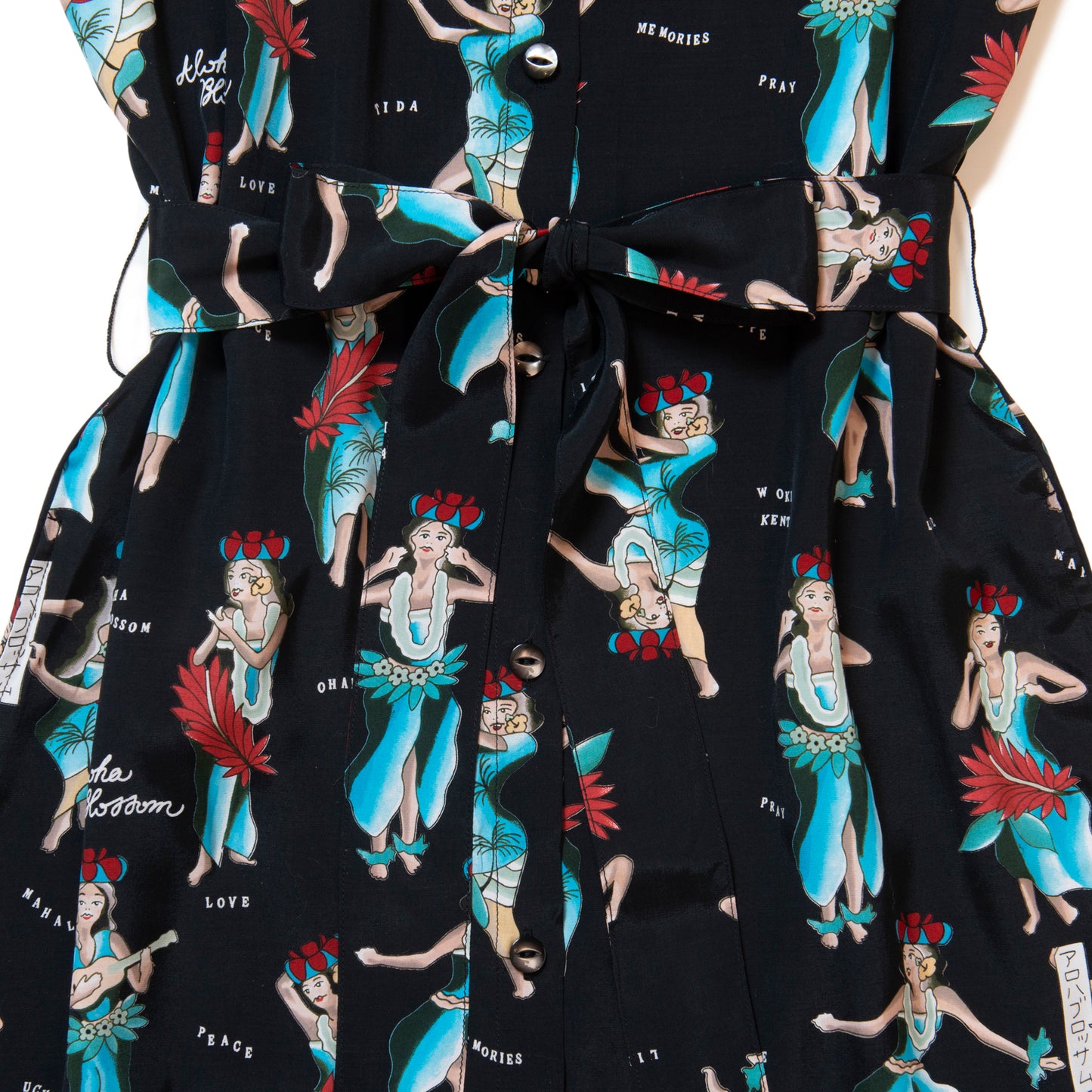 HULA GIRL DRESS BLACK