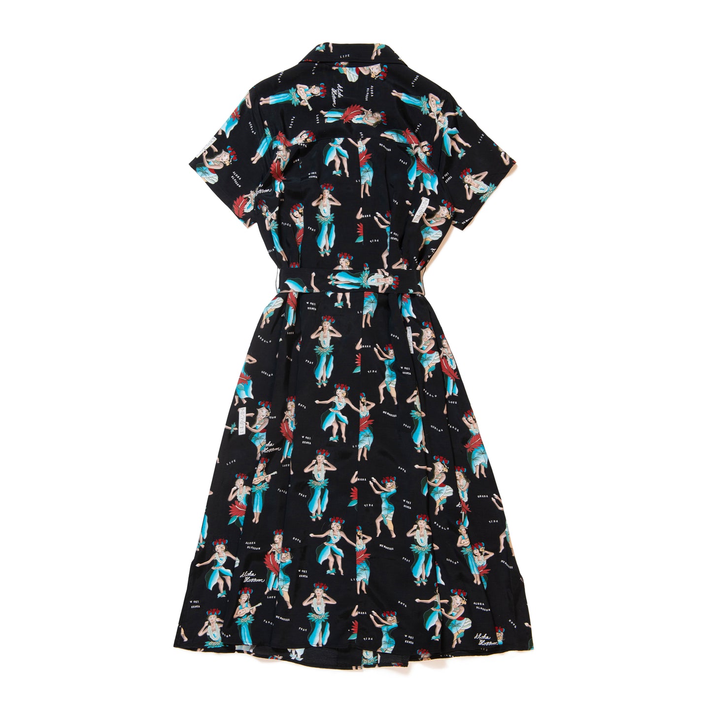 HULA GIRL DRESS BLACK