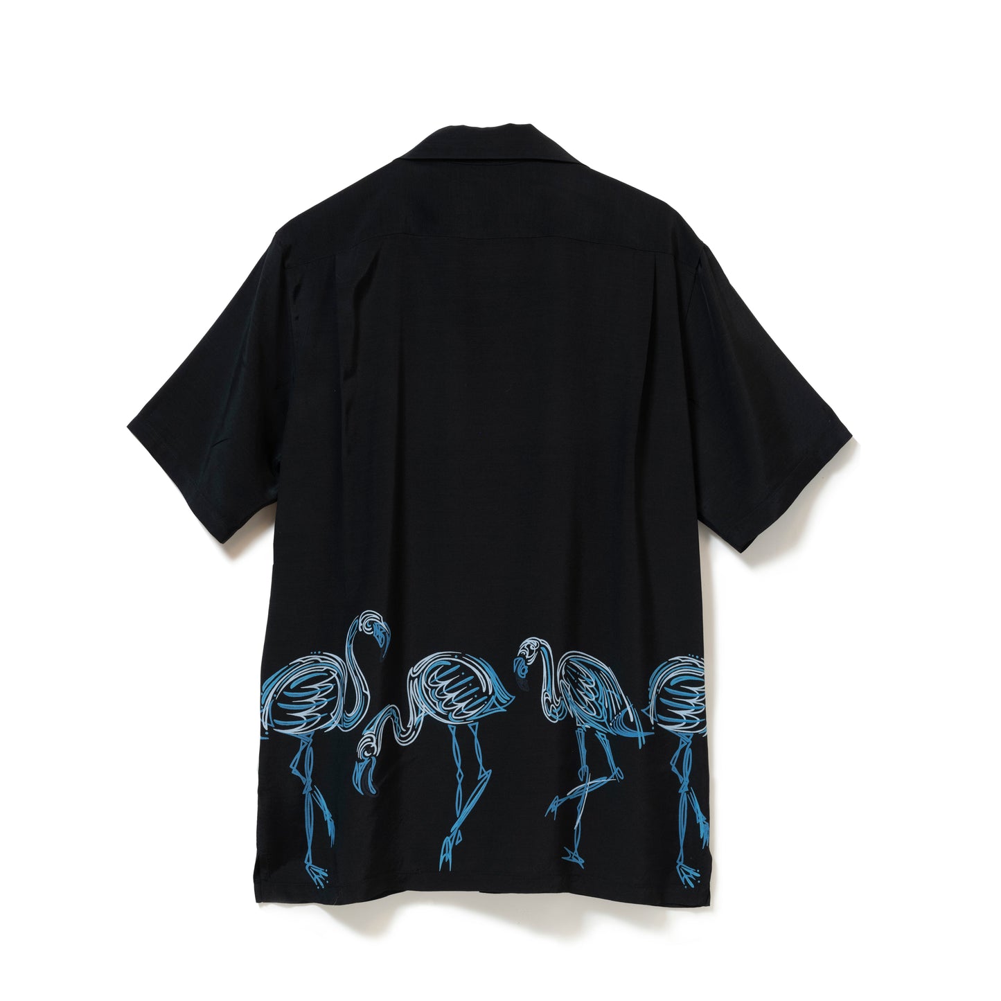 FLAMINGO SHORT SLEEVE BLACKxBLUE