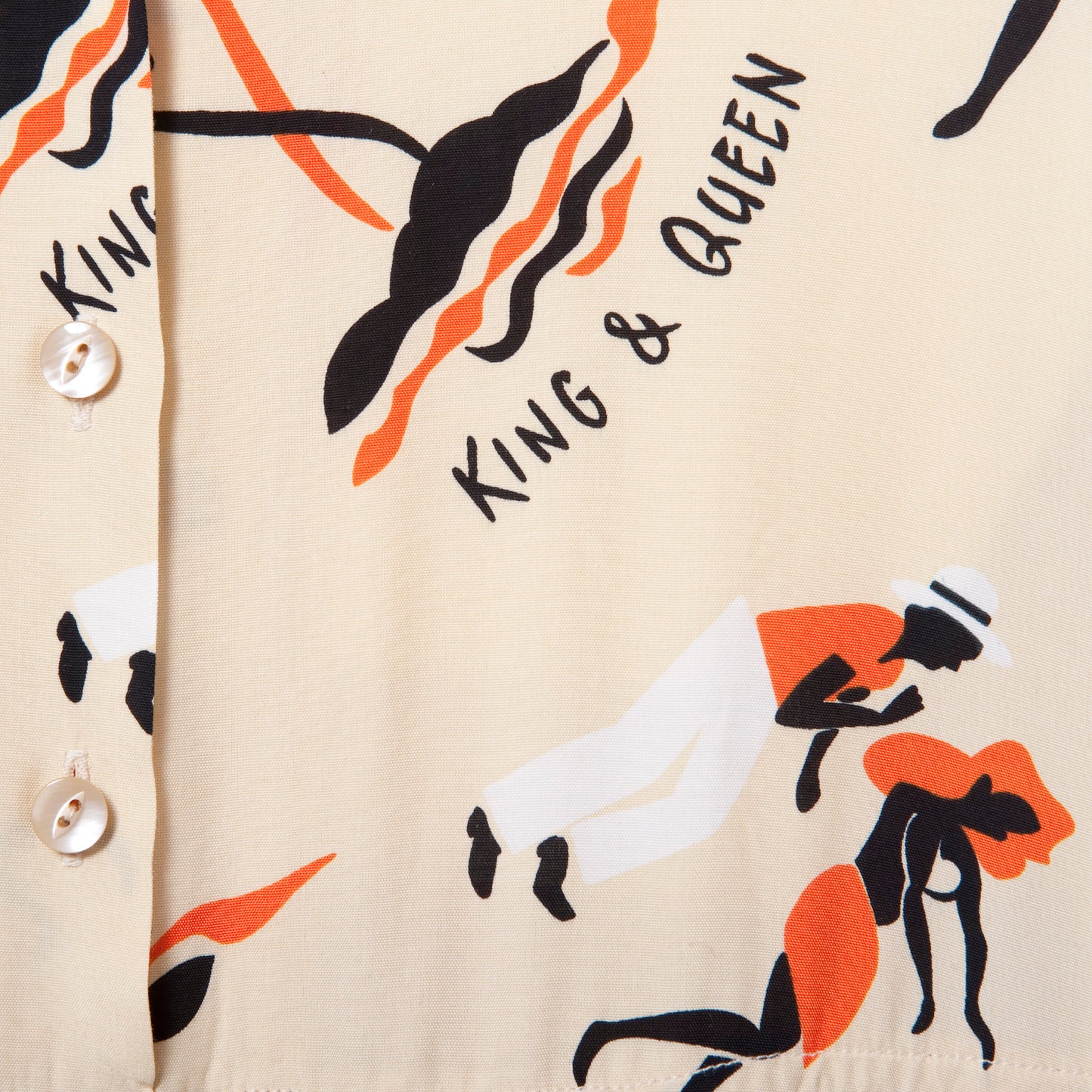KING & QUEEN SHORT SLEEVE BEIGE