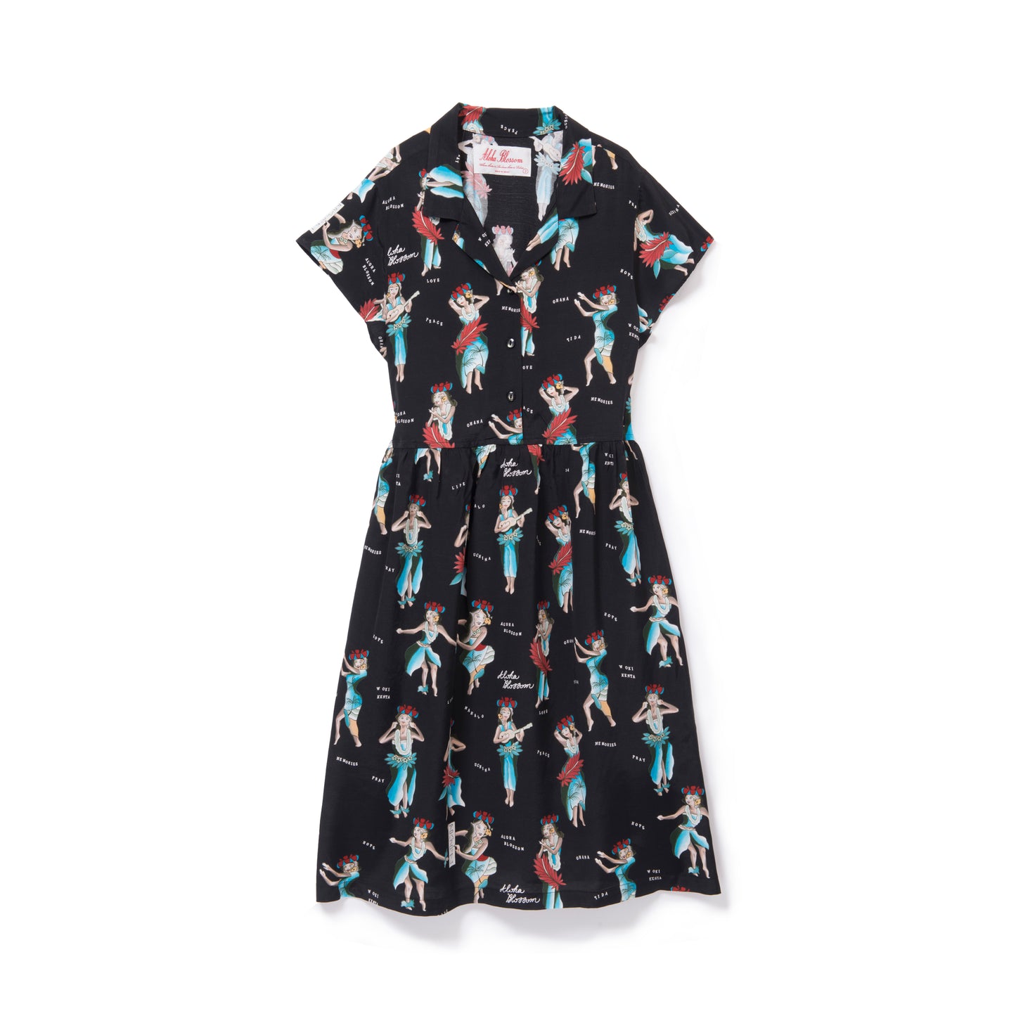 HULA GIRL ONE PIECE BLACK