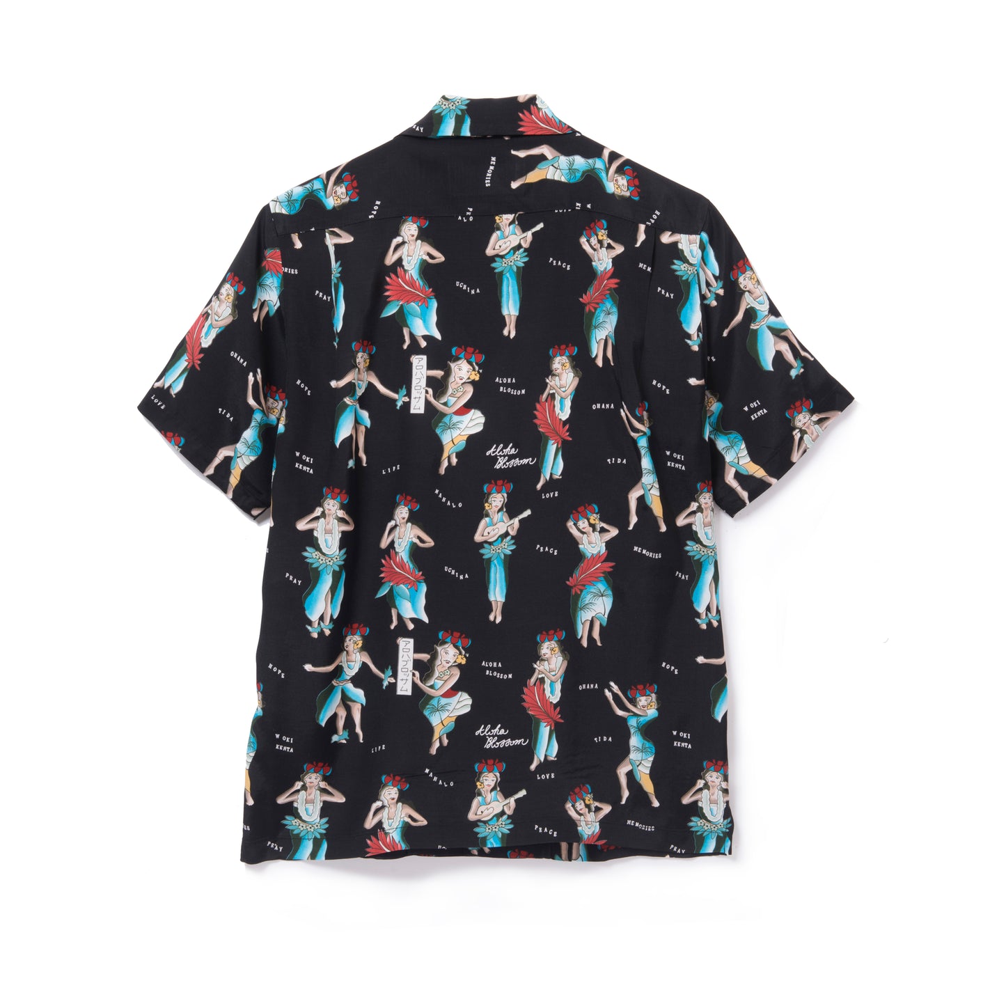 HULA GIRL SHORT SLEEVE BLACK