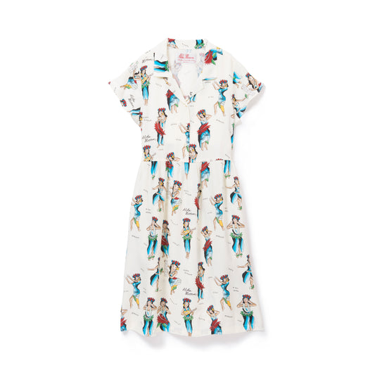 HULA GIRL ONE PIECE NATURAL WHITE