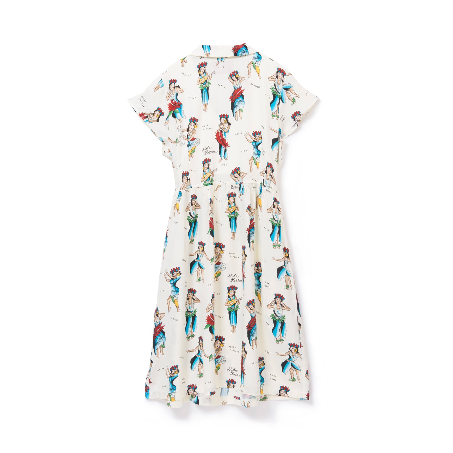 HULA GIRL ONE PIECE NATURAL WHITE