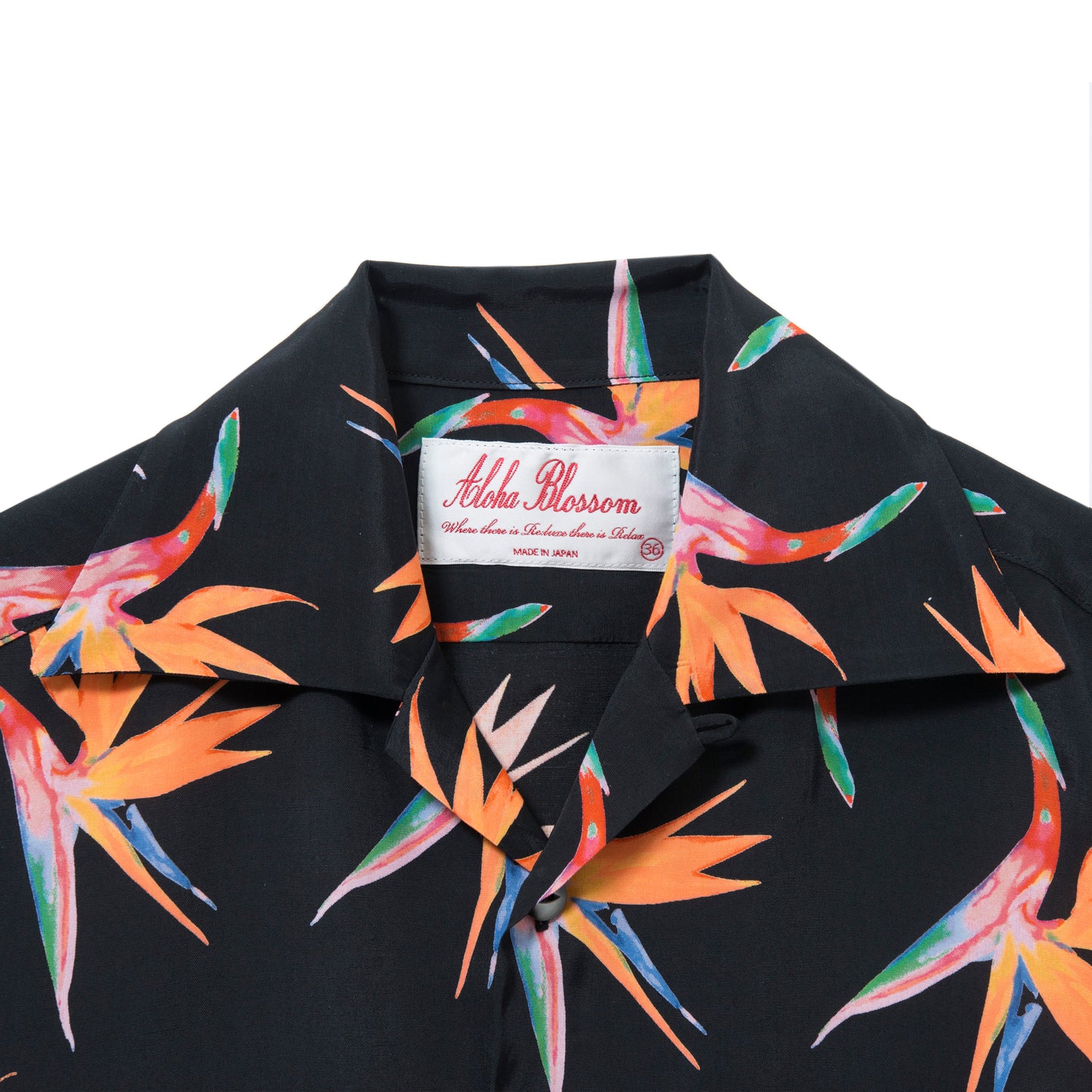 BIRDS OF PARADISE SHORT SLEEVE BLACK