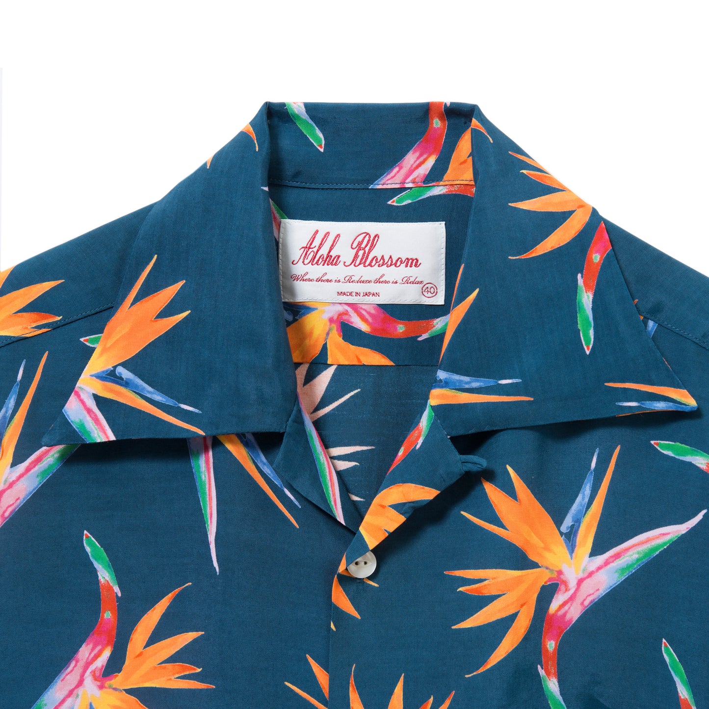 BIRDS OF PARADISE SHORT SLEEVE NAVY