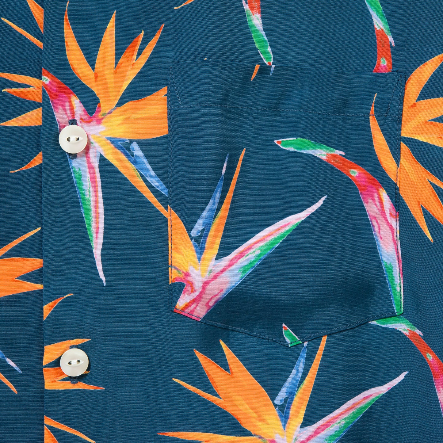 BIRDS OF PARADISE SHORT SLEEVE NAVY
