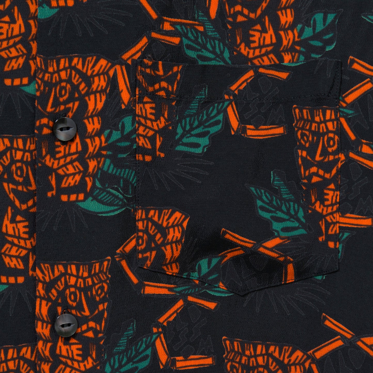 TIKI SHORT SLEEVE BLACK
