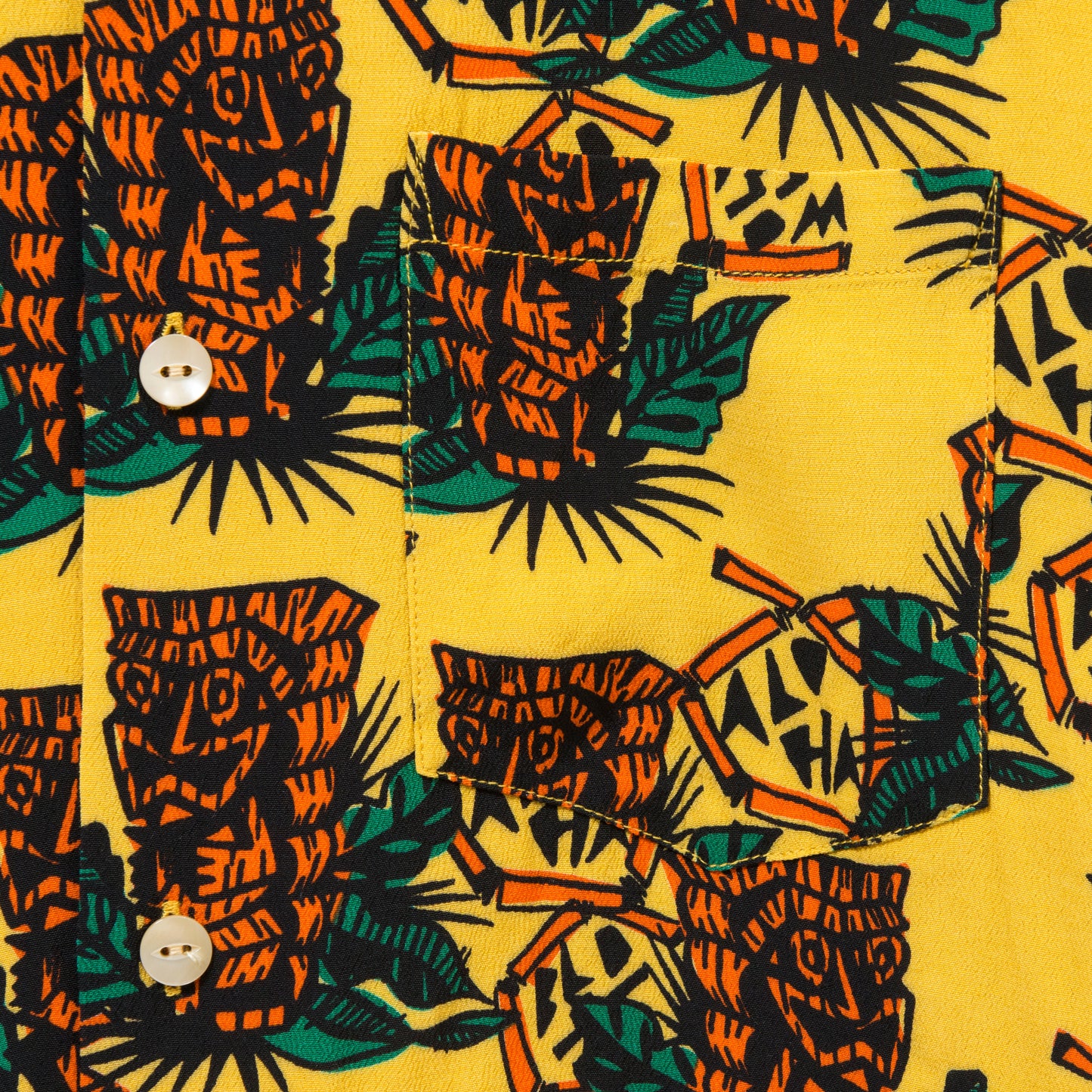TIKI SHORT SLEEVE BANANA