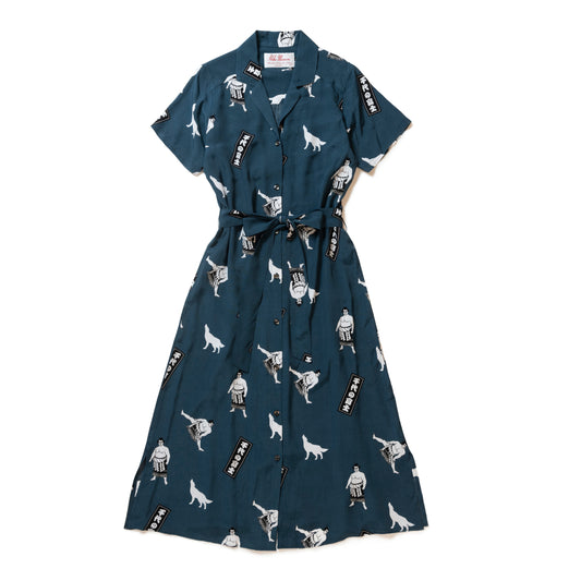 CHIYONOFUJI DRESS NAVY