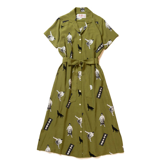CHIYONOFUJI DRESS KHAKI