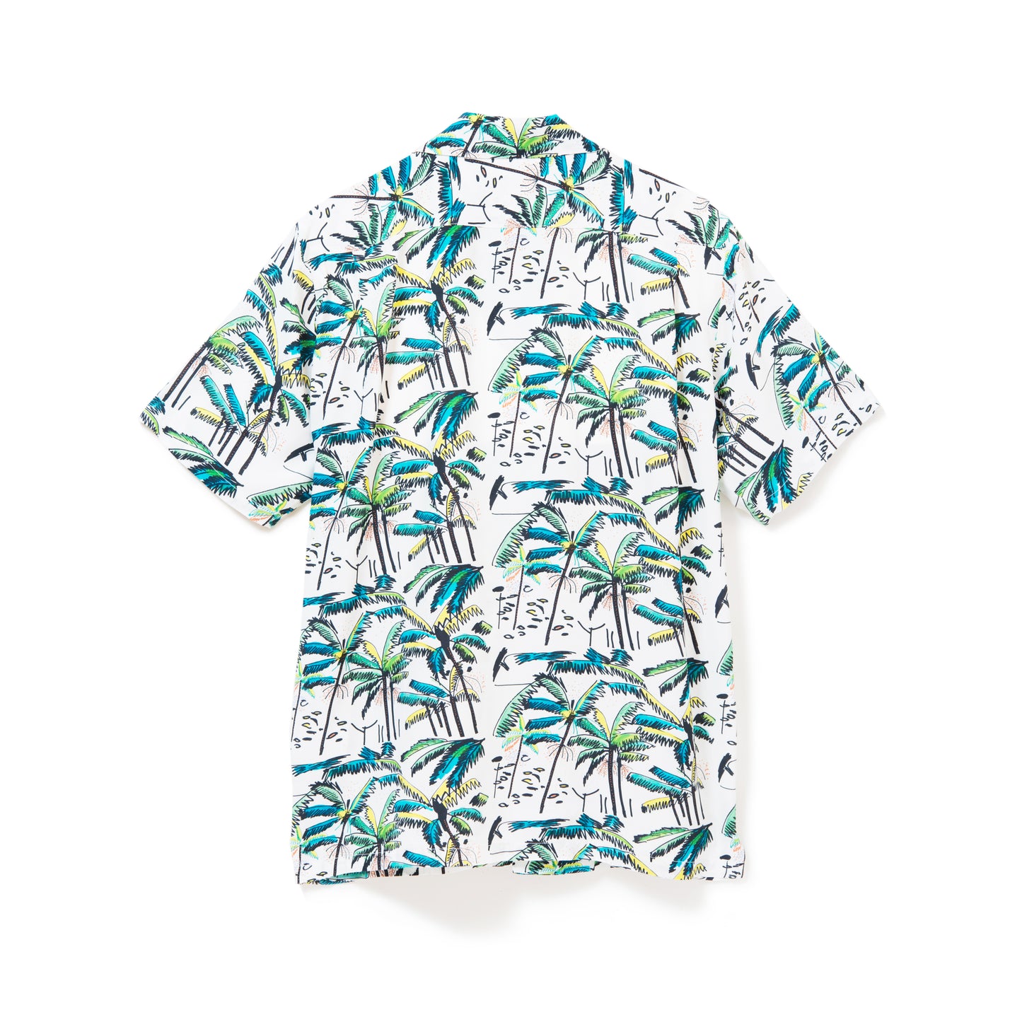 PALM TREE SHORT SLEEVE WHITE