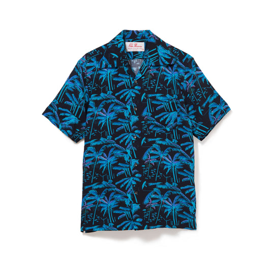 PALM TREE SHORT SLEEVE BLACK