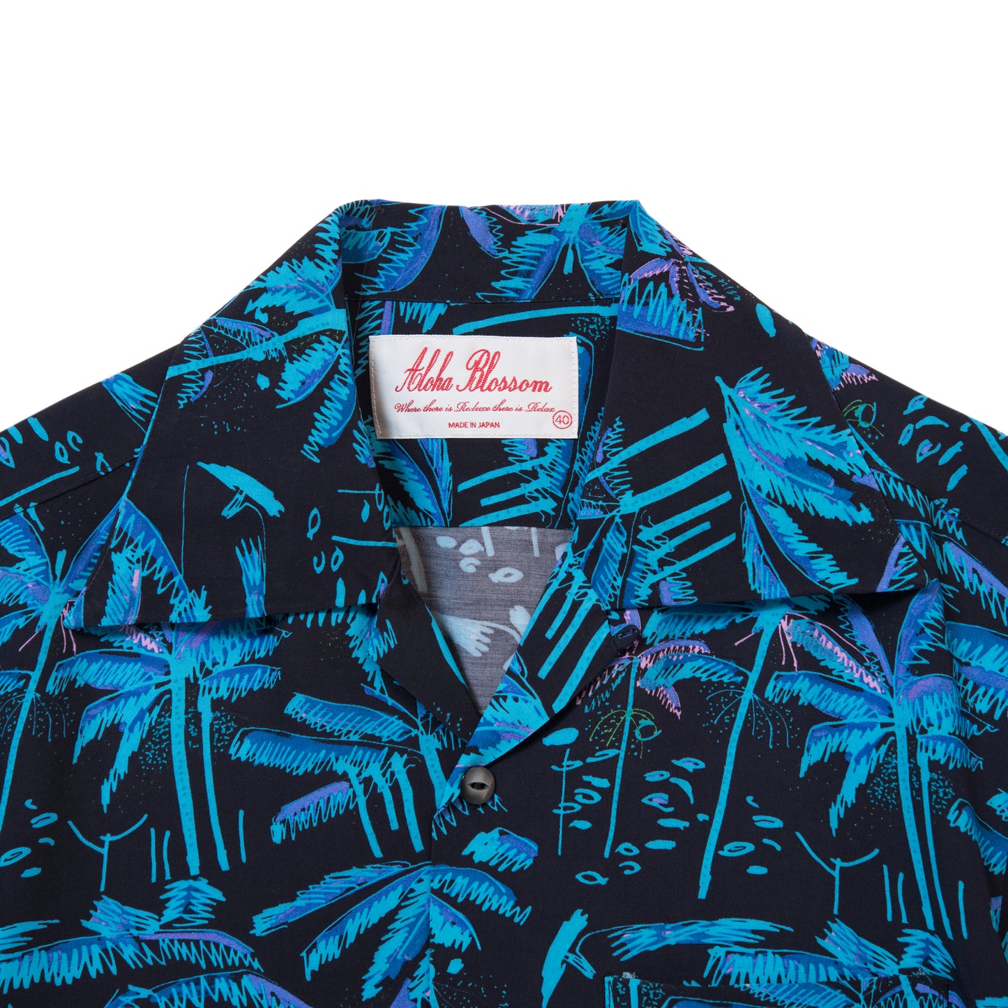 PALM TREE SHORT SLEEVE BLACK