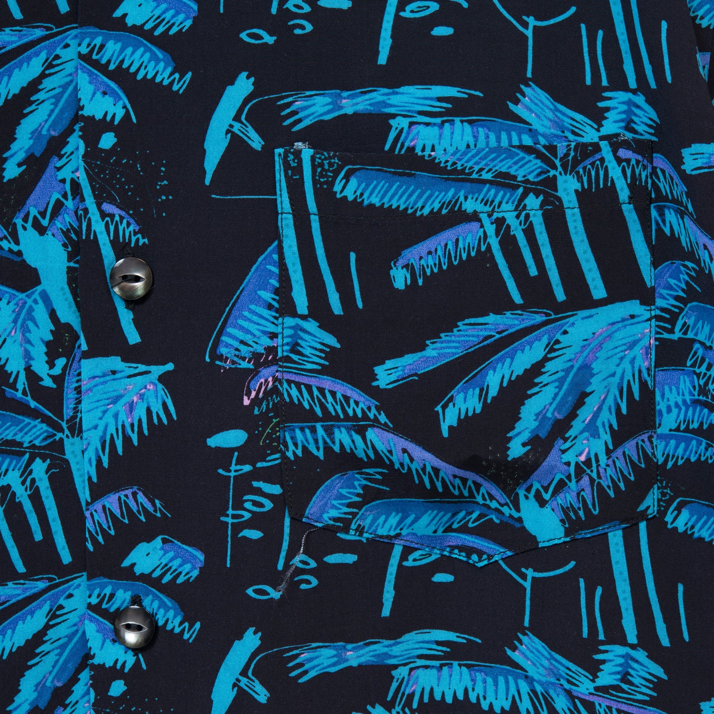 PALM TREE SHORT SLEEVE BLACK