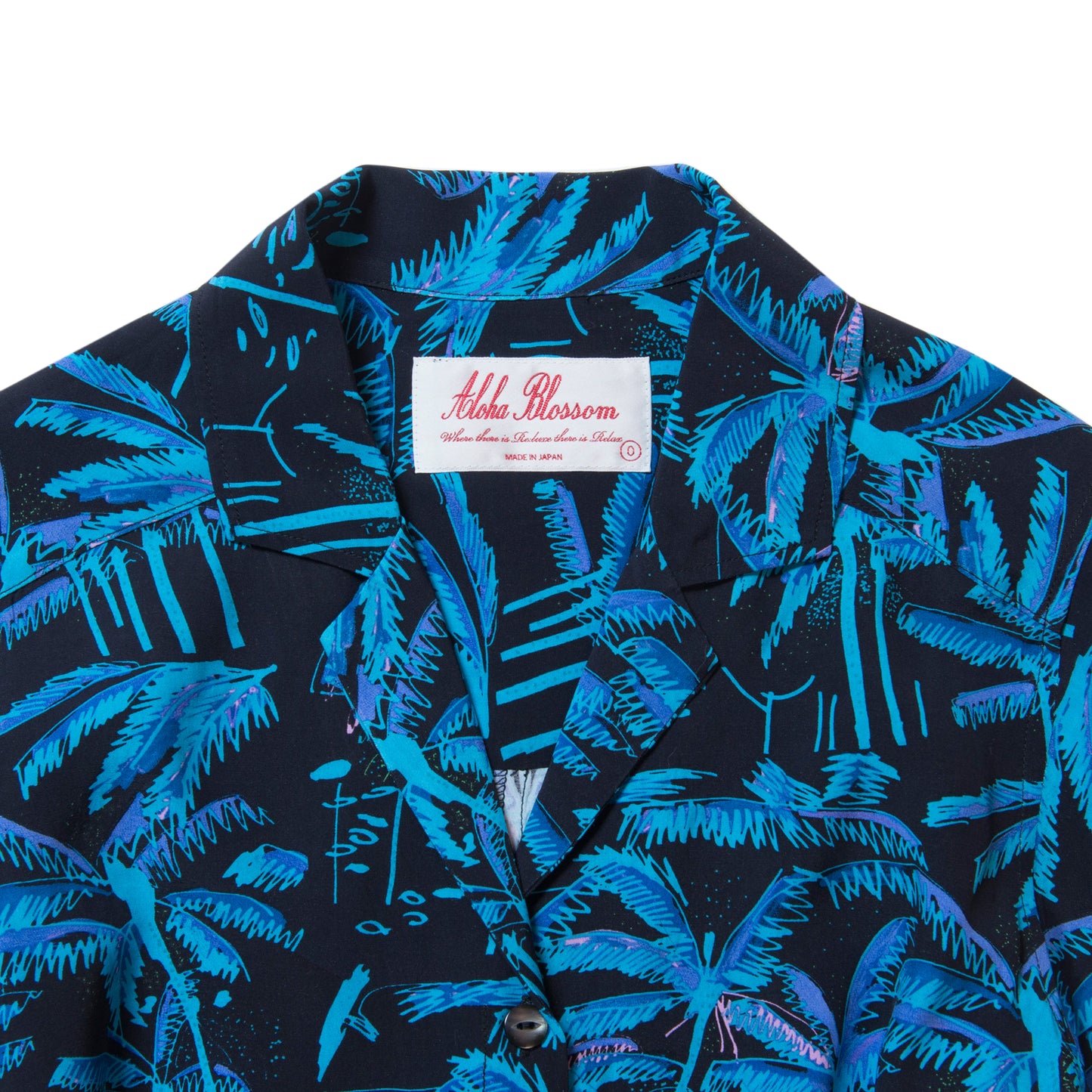PALM TREE DRESS BLACK