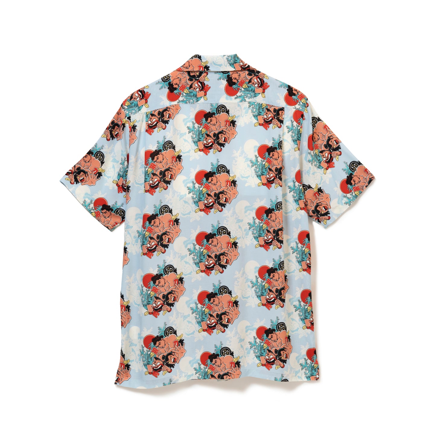 千代の富士 VS キン肉マンVSウルフマン SHORT SLEEVE BLUE