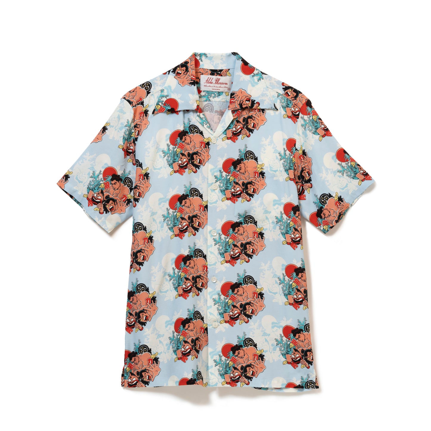千代の富士 VS キン肉マンVSウルフマン SHORT SLEEVE BLUE