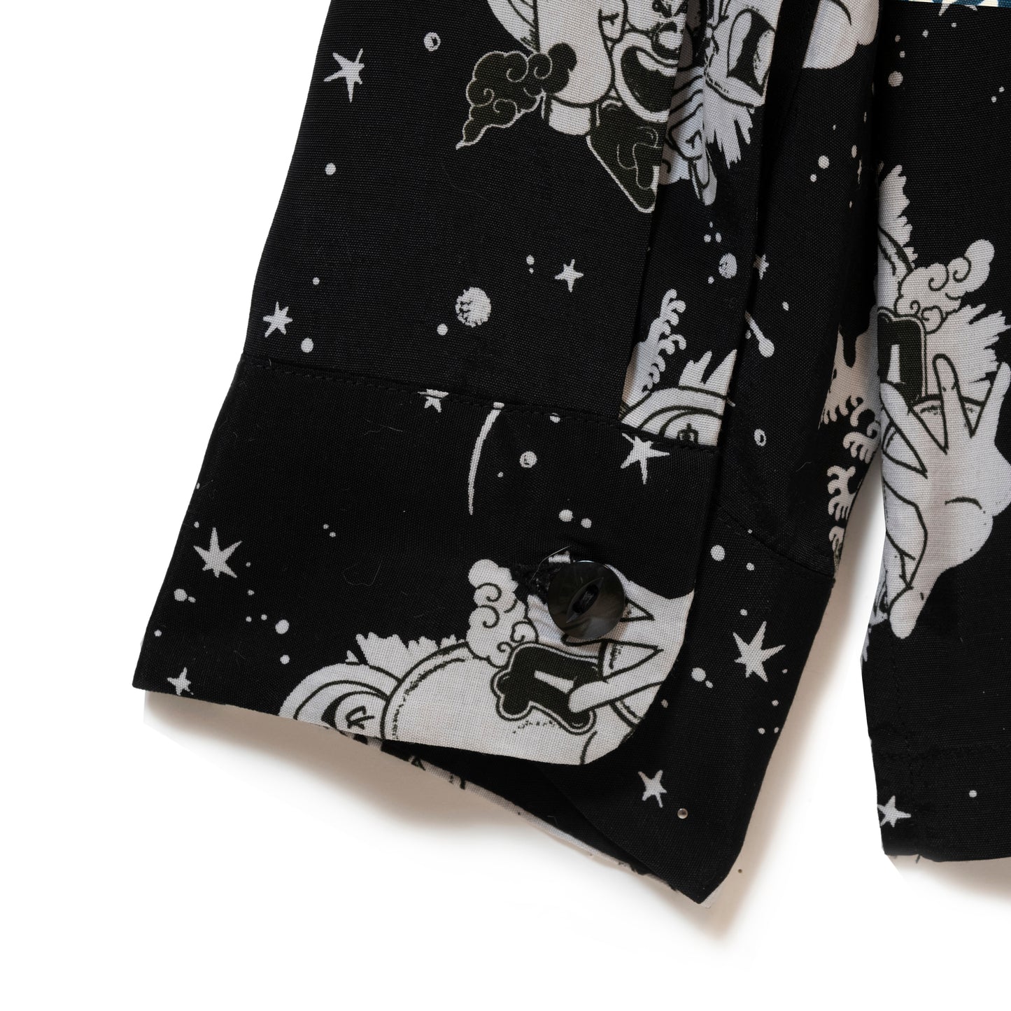千代の富士 VS キン肉マンVSウルフマン LONG SLEEVE BLACK