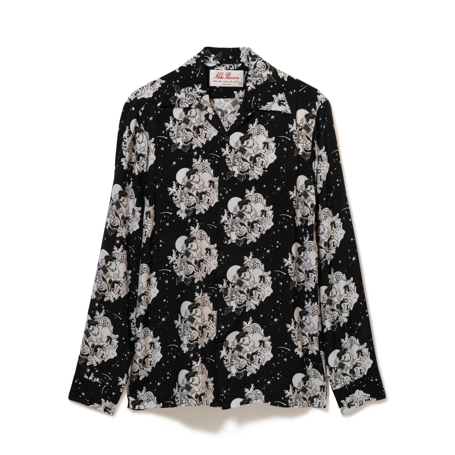 千代の富士 VS キン肉マンVSウルフマン LONG SLEEVE BLACK