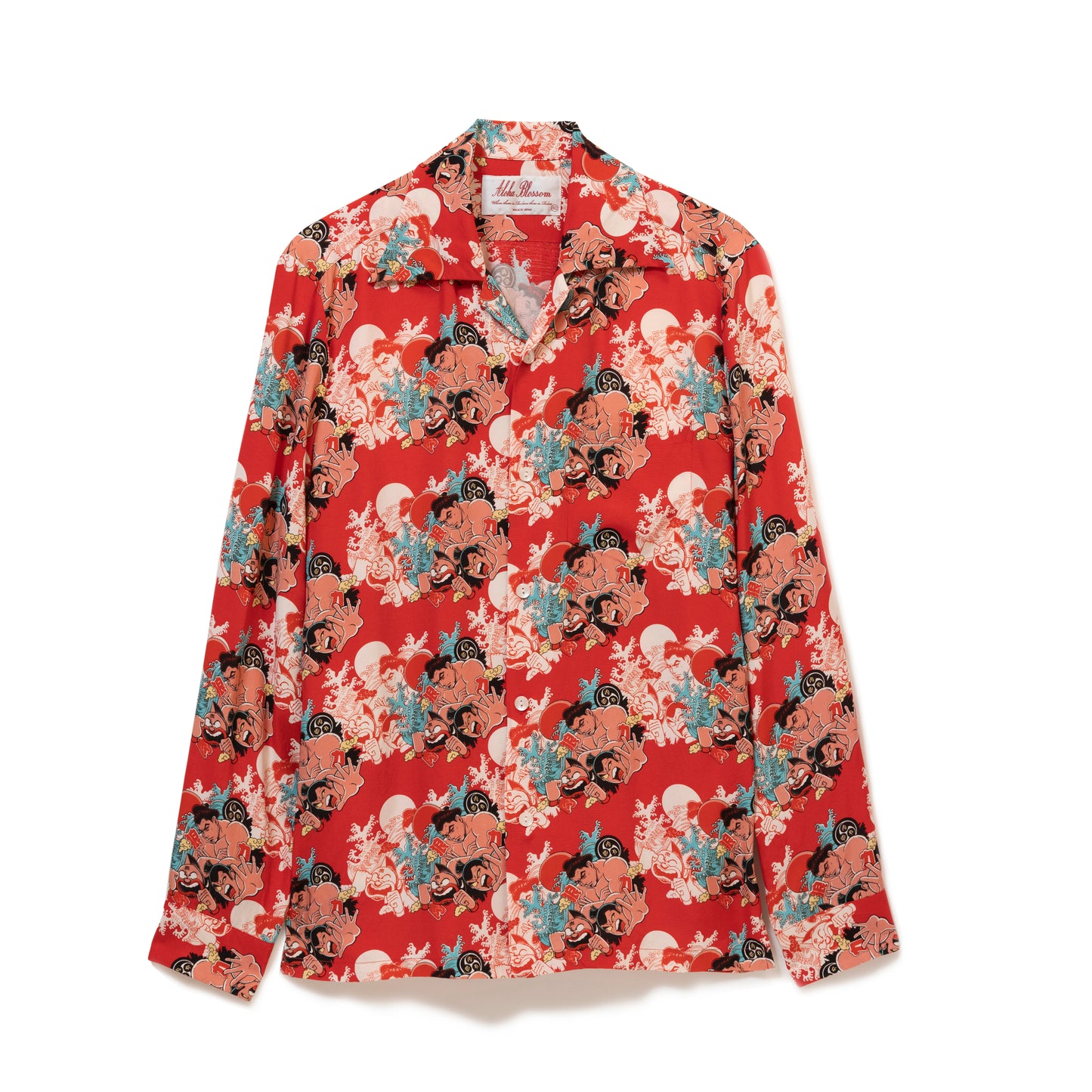千代の富士 VS キン肉マンVSウルフマン LONG SLEEVE RED