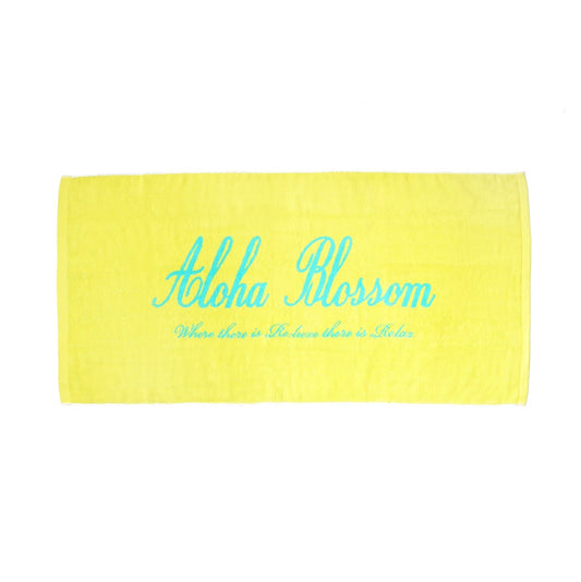 LOGO BEACH TOWL YELLOW
