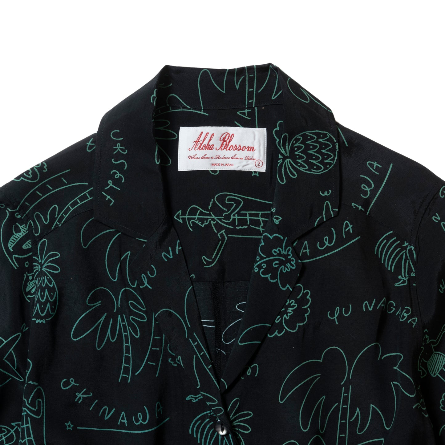 HAWAIIAN DRESS BLACK&GREEN