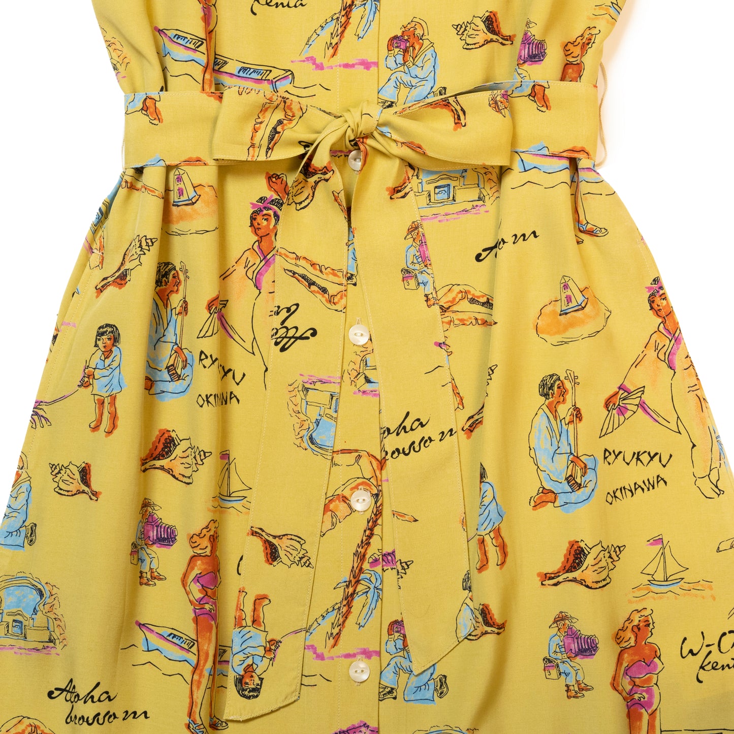 RYUKYU SOUVENIR DRESS LEMON