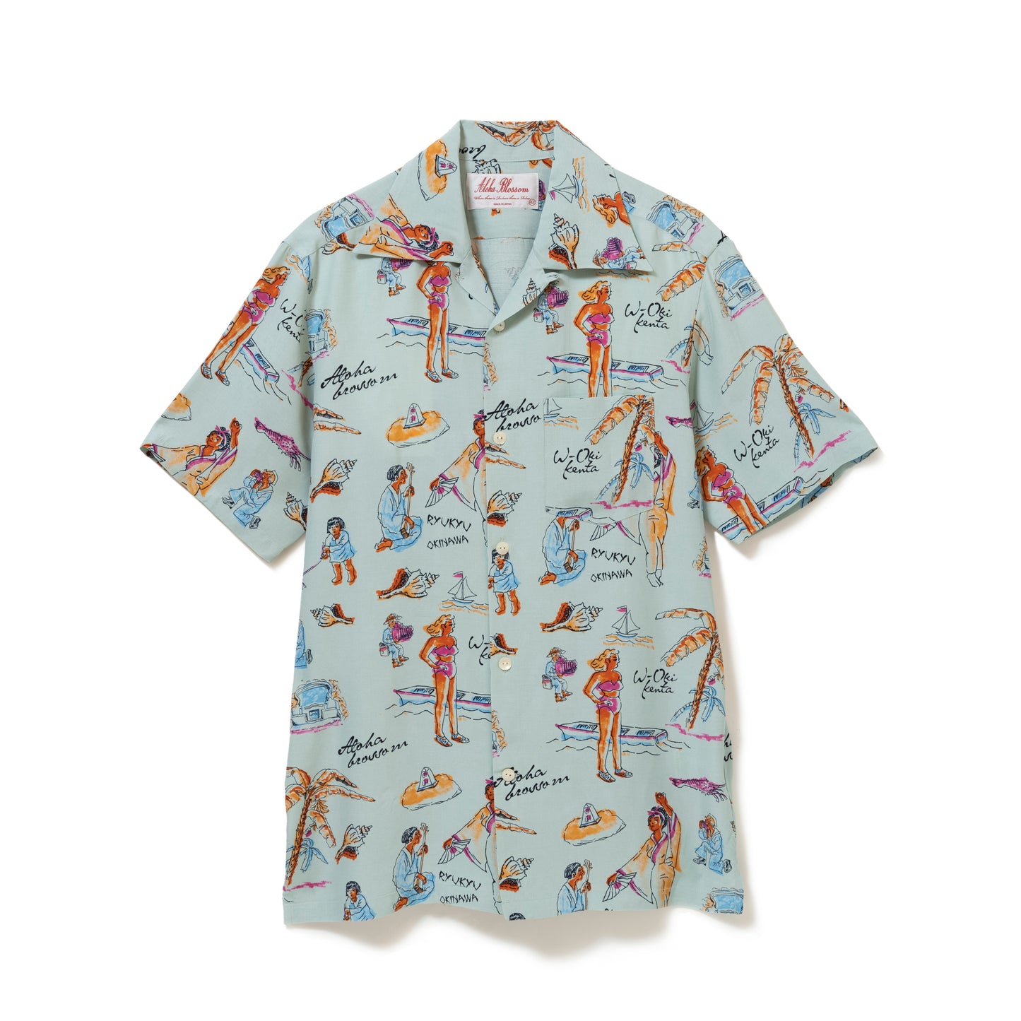 RYUKYU SOUVENIR SHORT SLEEVE MINT