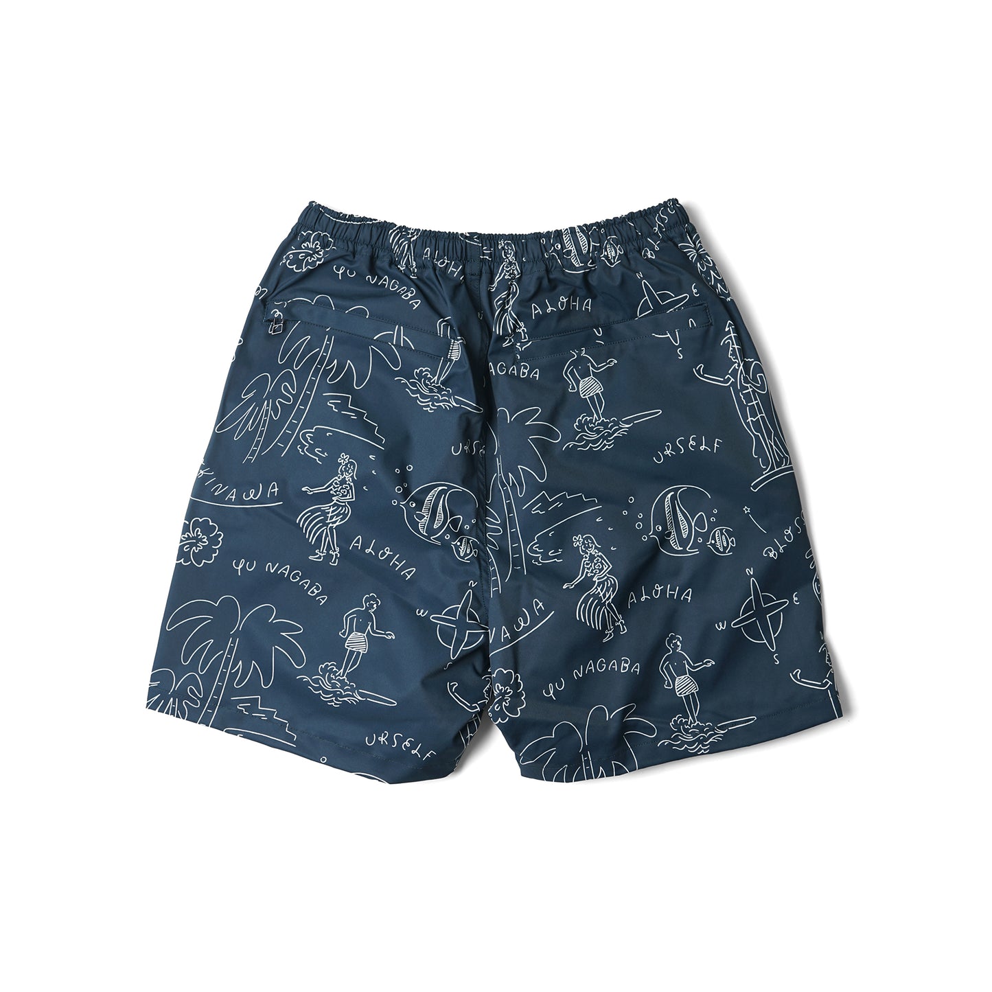 HAWAIIAN BEACH SHORTS NAVY