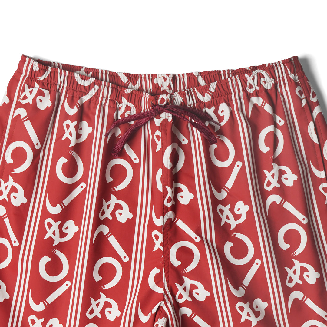 KAMAWANU BEACH SHORTS RED