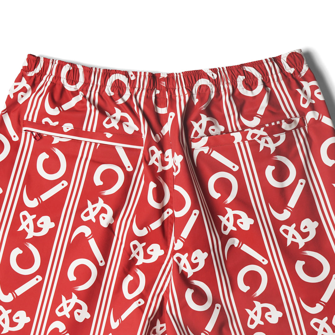 KAMAWANU BEACH SHORTS RED