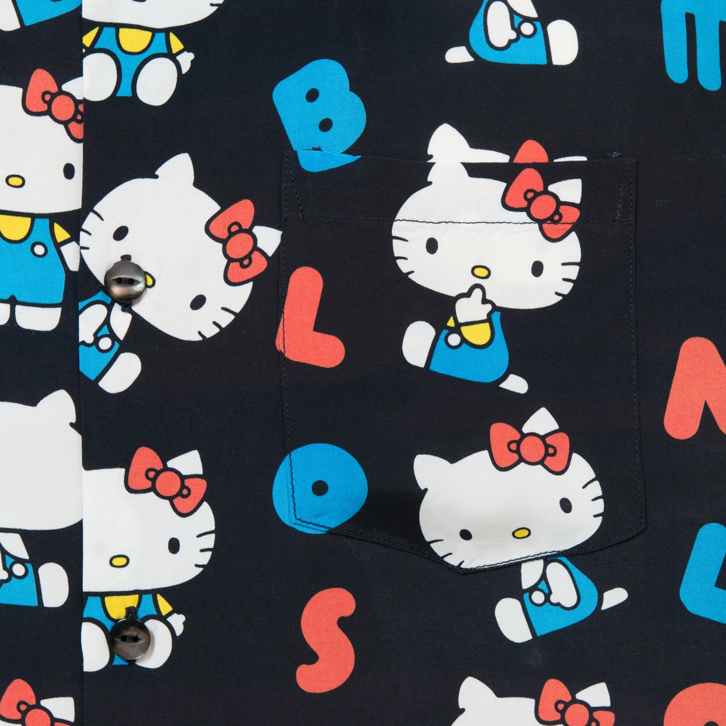 HELLO KITTY SHORT SLEEVE BLACK