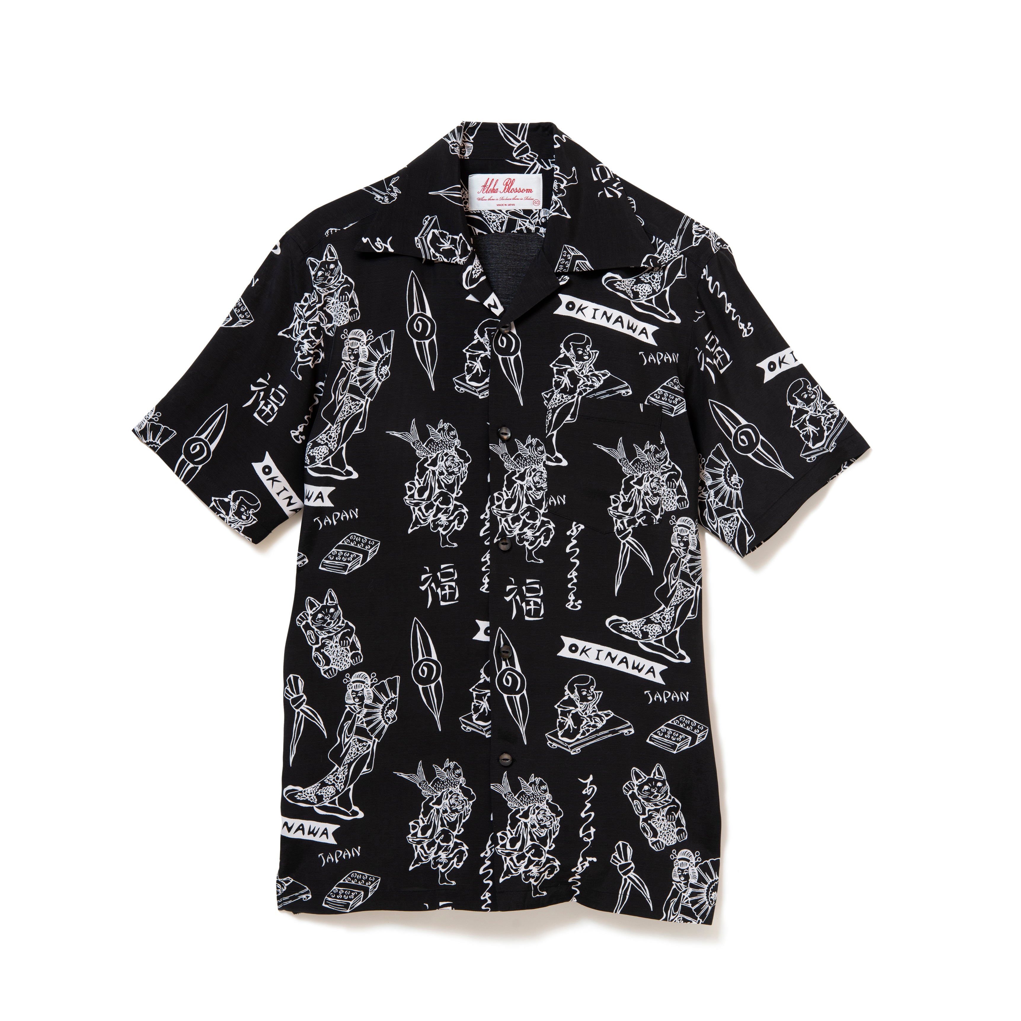トップス Aloha Blossom LUCKY / BLACK 42 LUCKY SHORT SLEEVE BLACK – Alohablossom