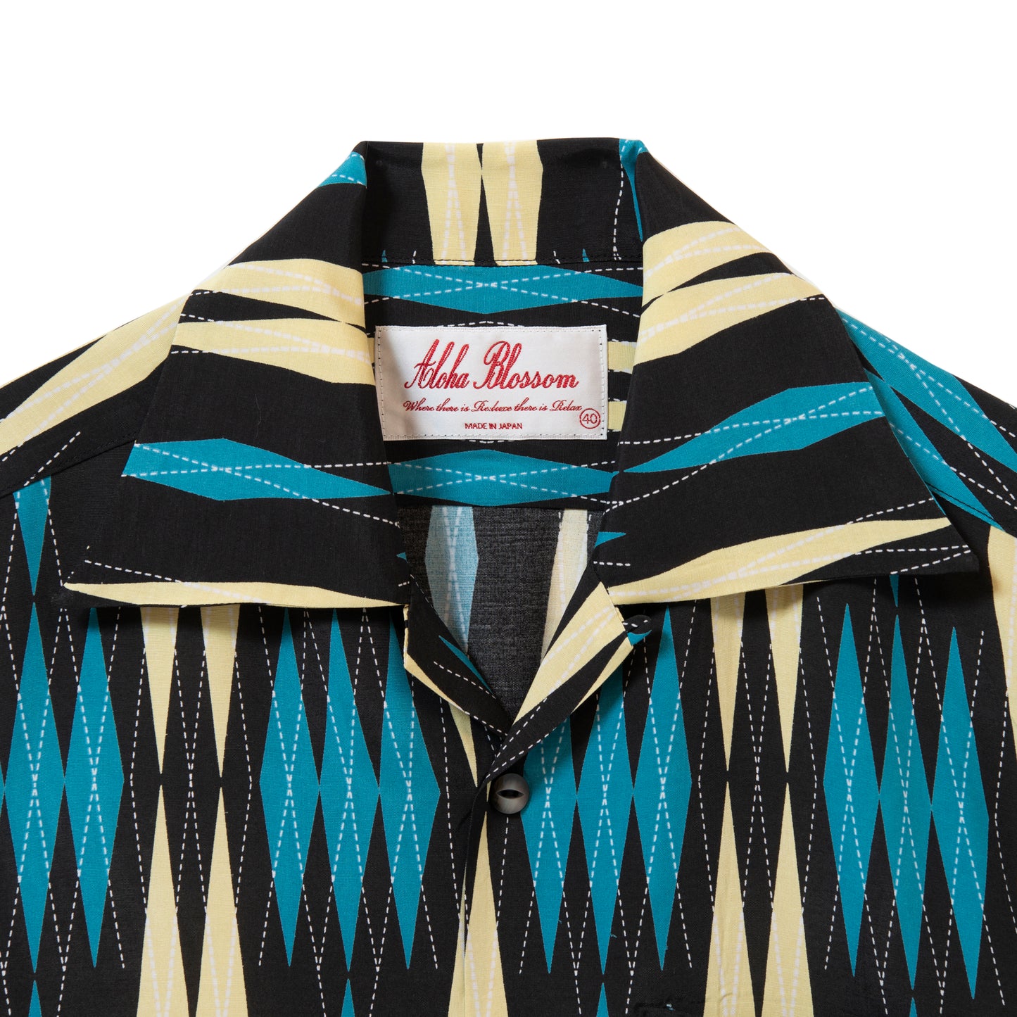 MINSA ARGYLE SHORT SLEEVE BK&BL