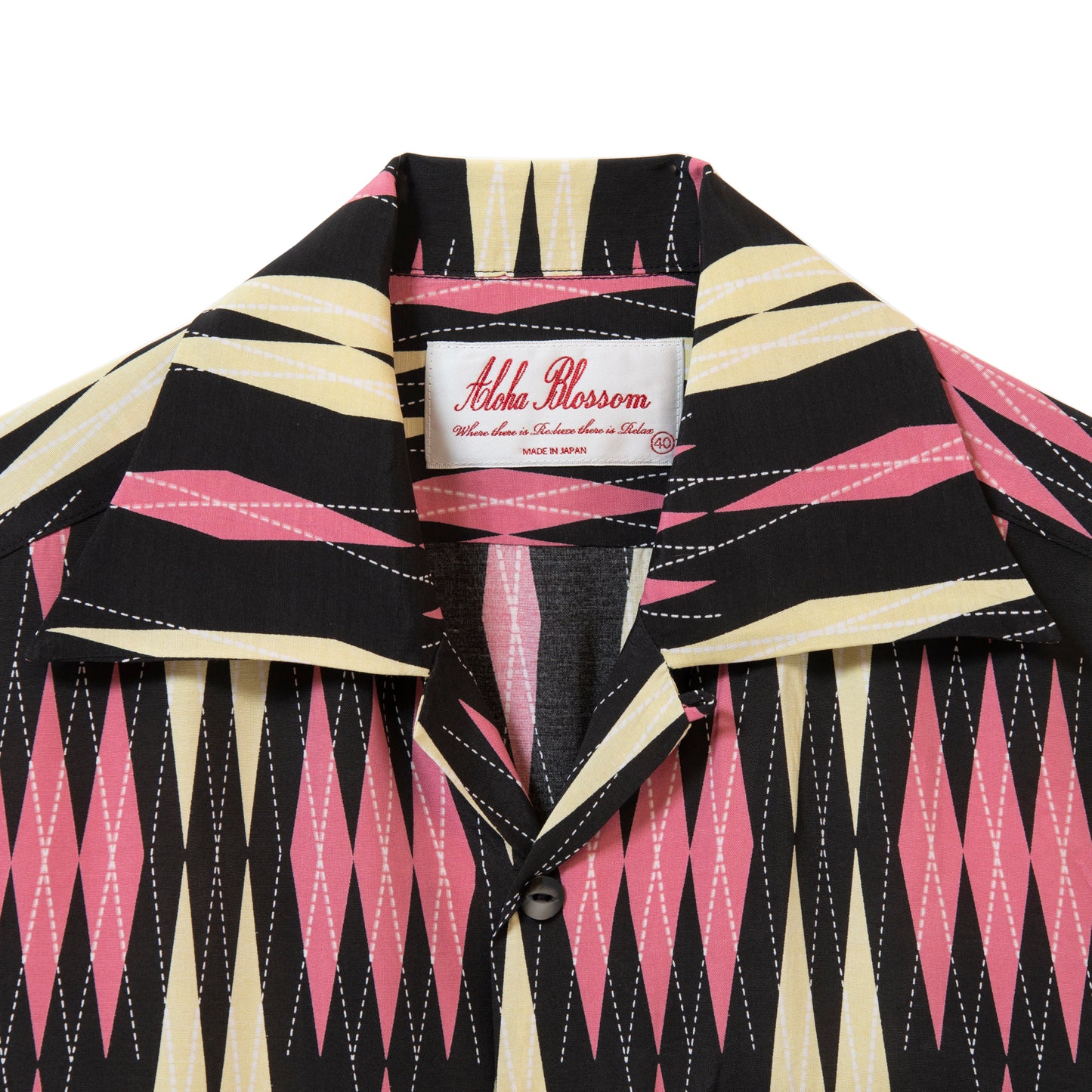 MINSA ARGYLE SHORT SLEEVE BK&PK