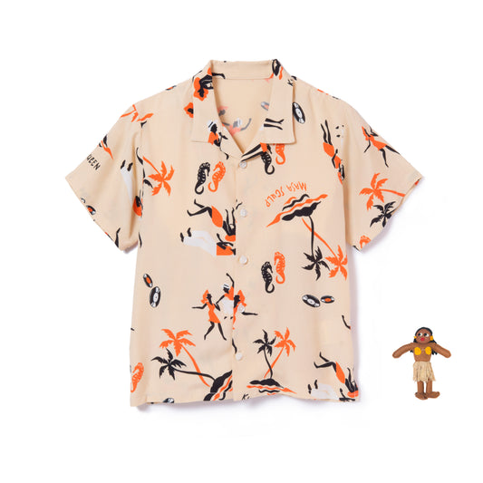 KING&QUEEN KIDS SHIRTS BEIGE