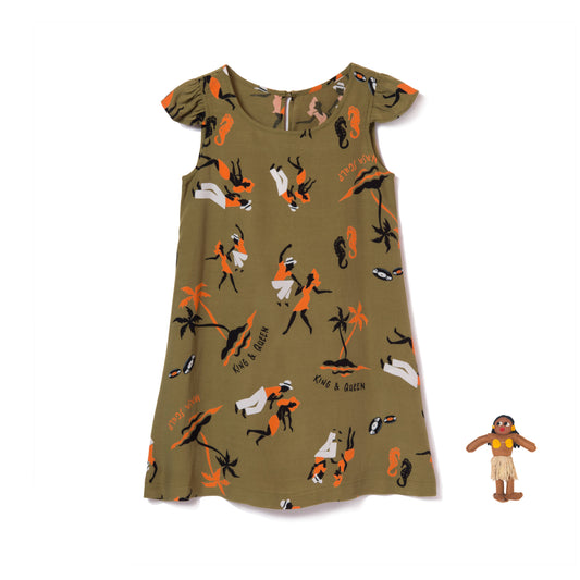 KING&QUEEN KIDS ONE PIECE KHAKI